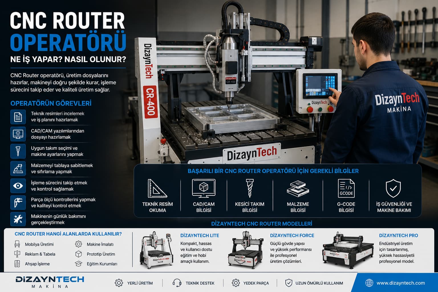 CNC Router Operatörü Ne İş Yapar? Nasıl Olunur?